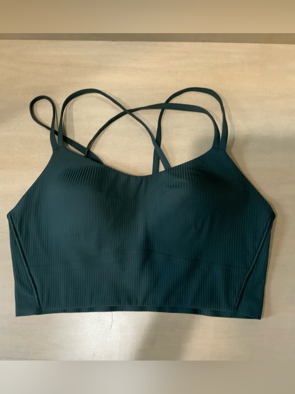 NWOT LULULEMON Like A Cloud Ribbed Longline in Deep Green - 8
